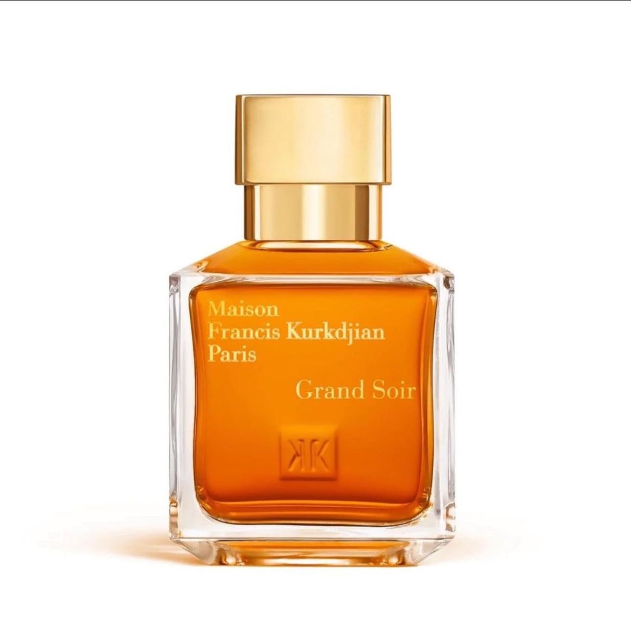Maison Francis Kurkdjian Grand Soir - Warm amber, benzoin, and tonka bean for a cozy glow.