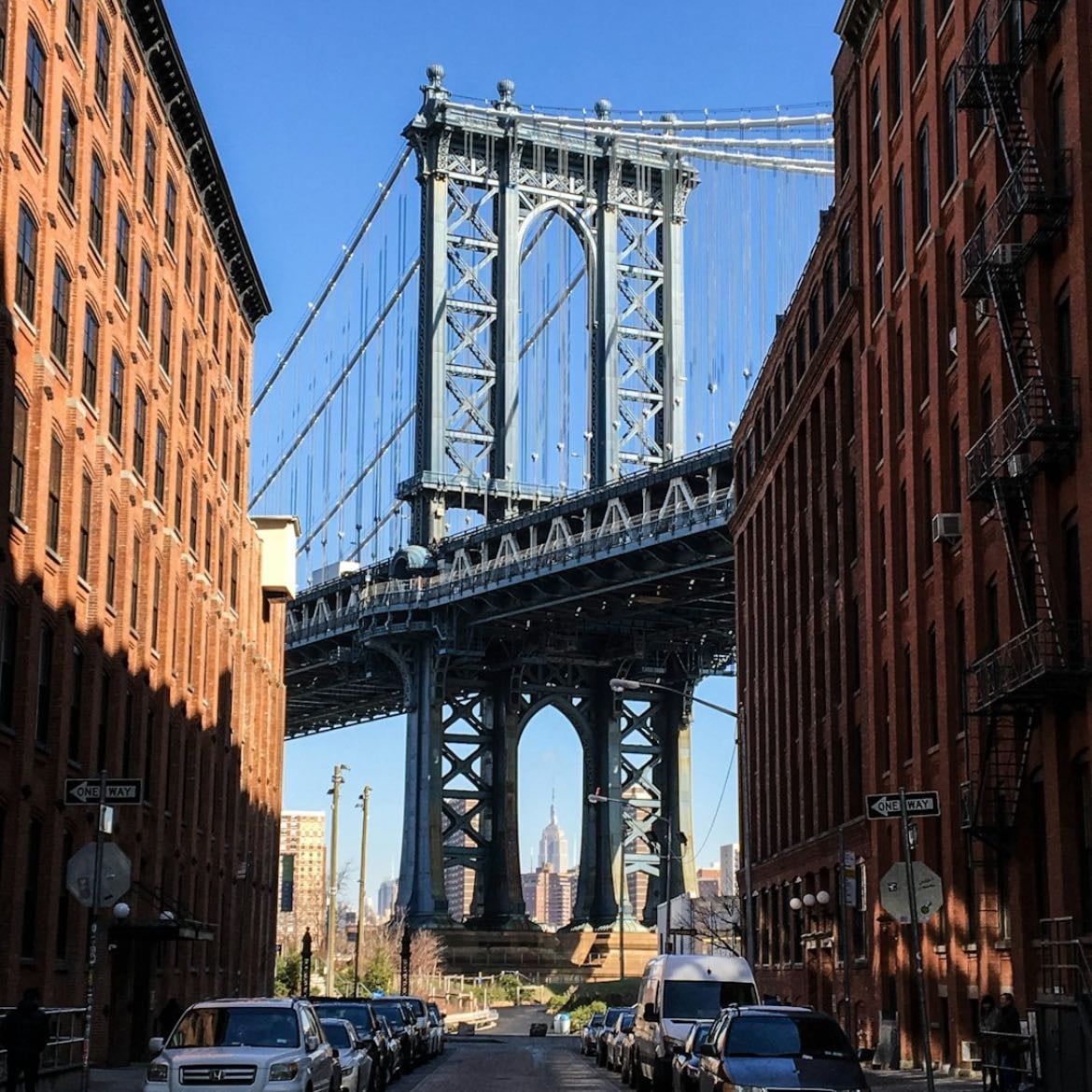 Dumbo - turístico pero muy lindas fotos y restaurantes cerca 📍Brooklyn