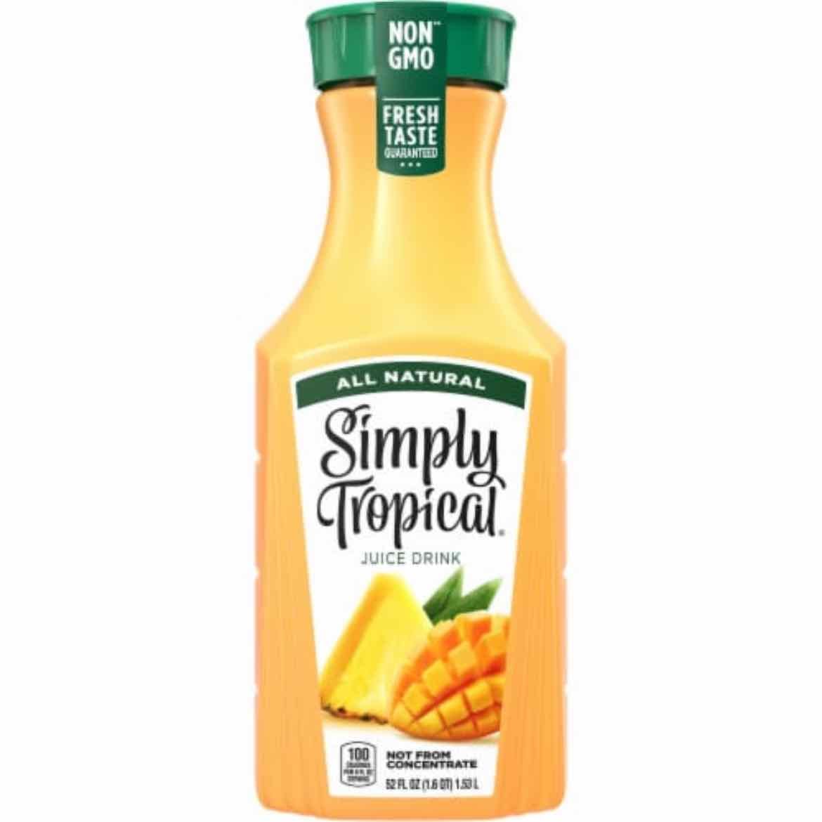 tropical juice - only tropicana brand