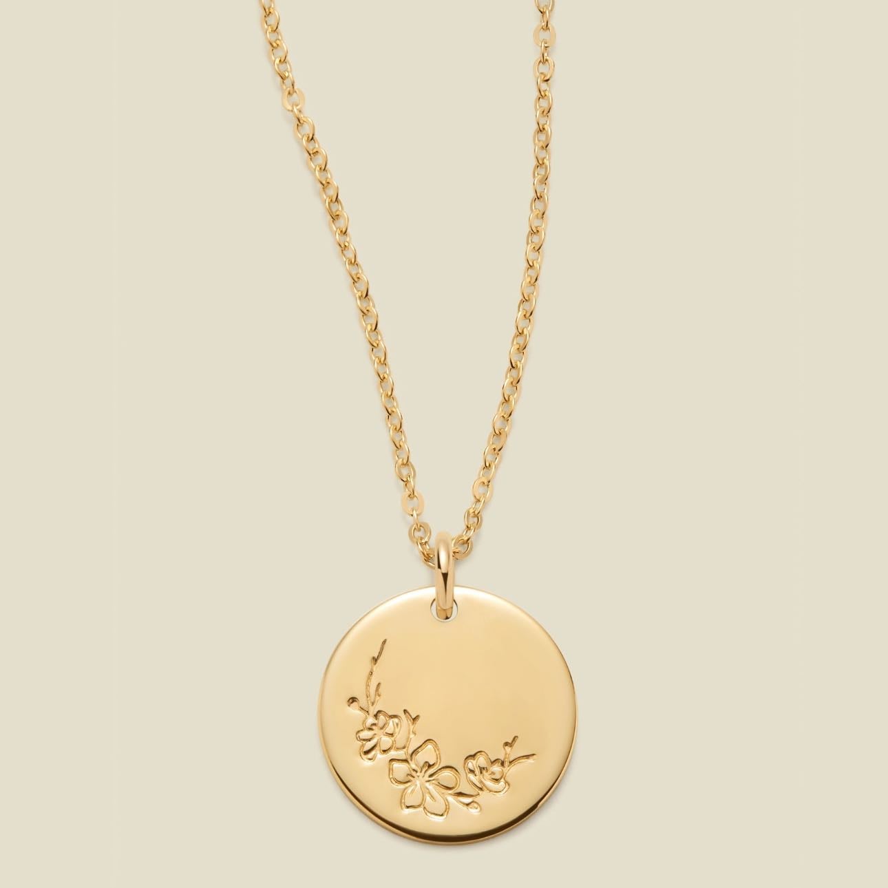 flower pendant necklace