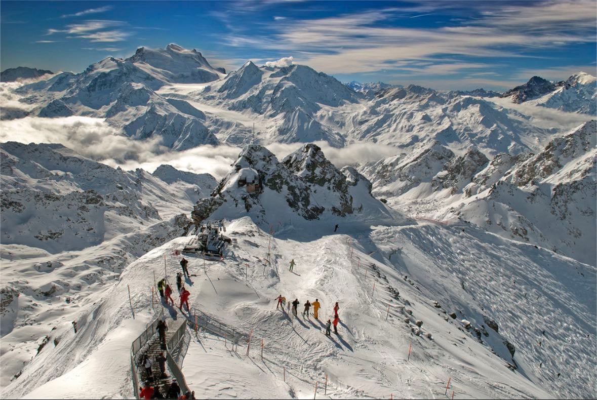 Verbier les haut sommet