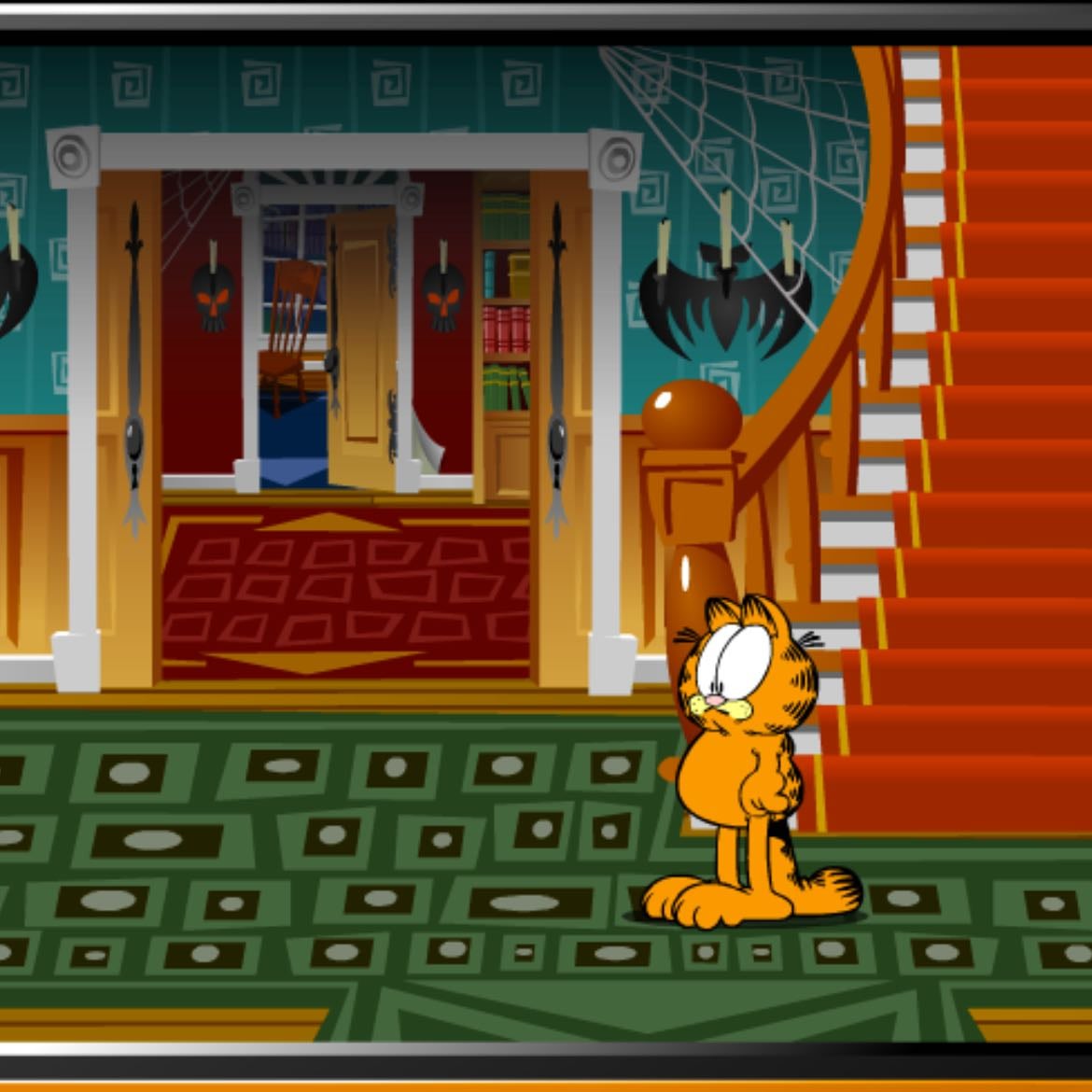 Garflied scary mansion
