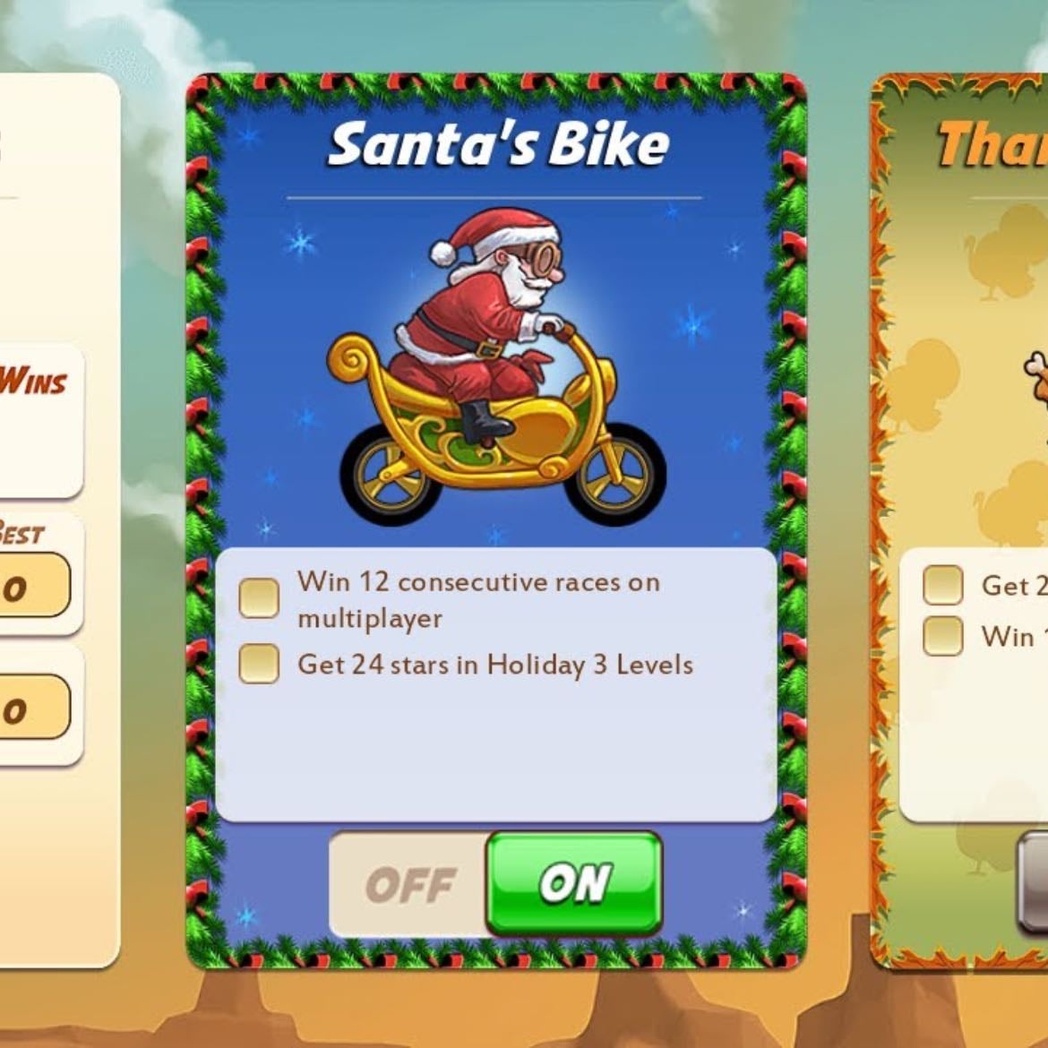 Santa bike rider