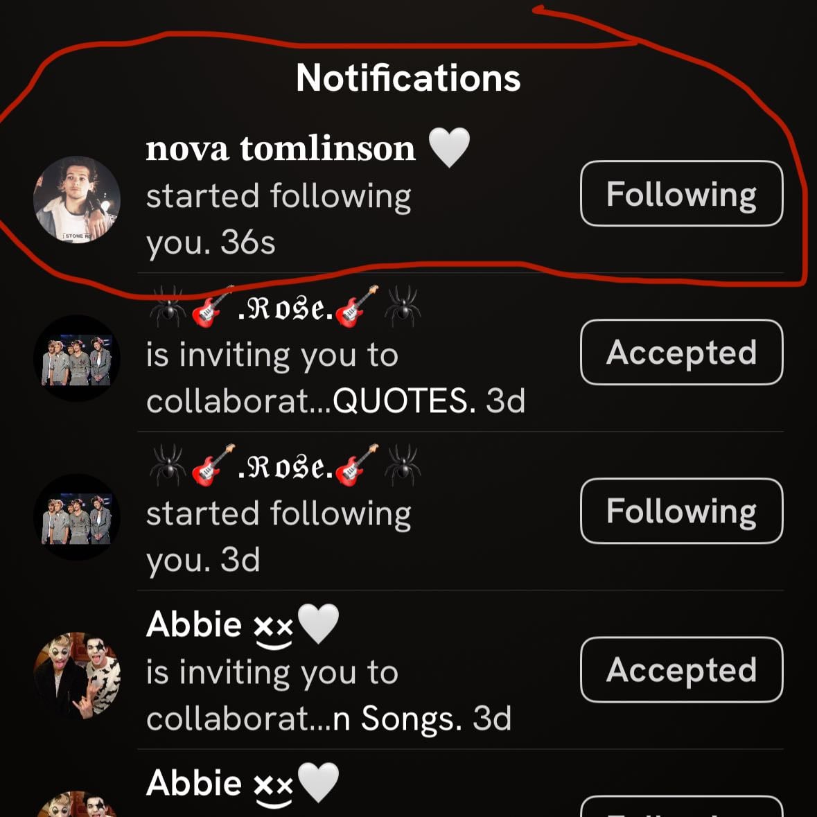 FOLLOWING ME BACK!! - I freaked out when I saw it