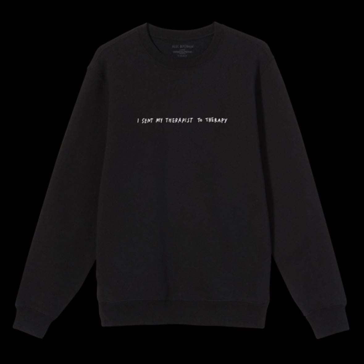 Therapy crewneck - I love Alec Benjamin sm I just really want more stuff from him