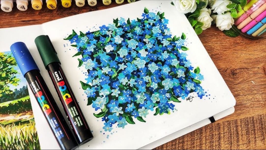 Depth flowers paper