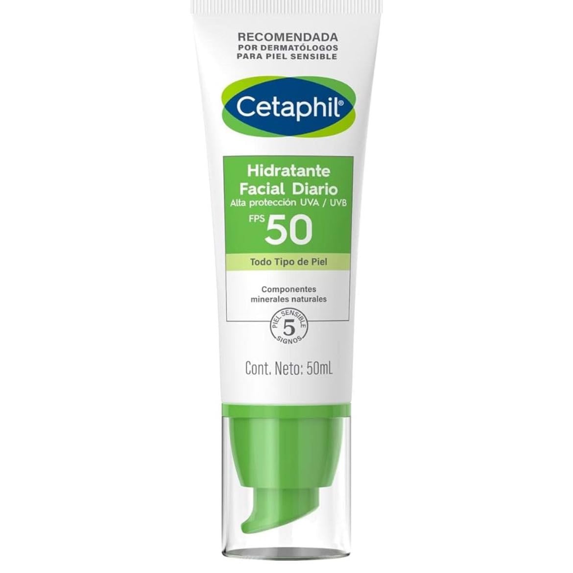 Cetaphil Hidratante Facial Diario con Protección UVA UVB y FPS 50
