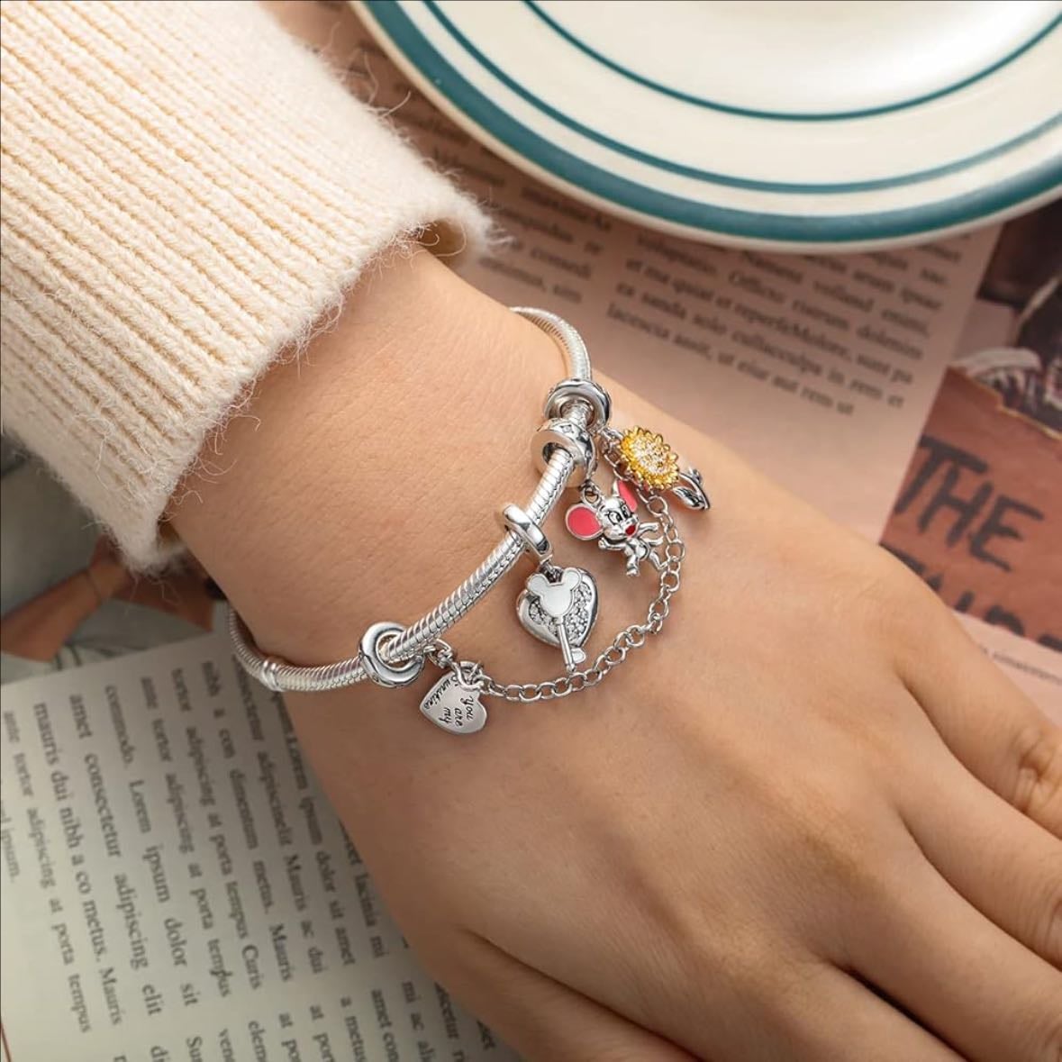 pandora bracelet + charms