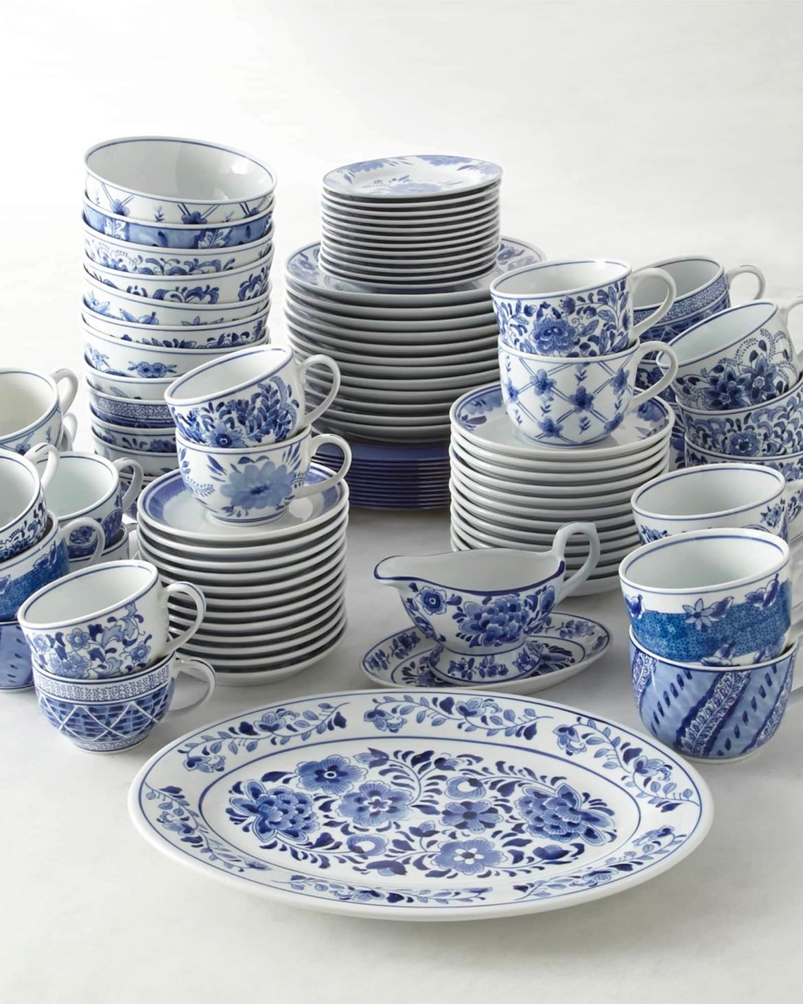 blue-white dishes