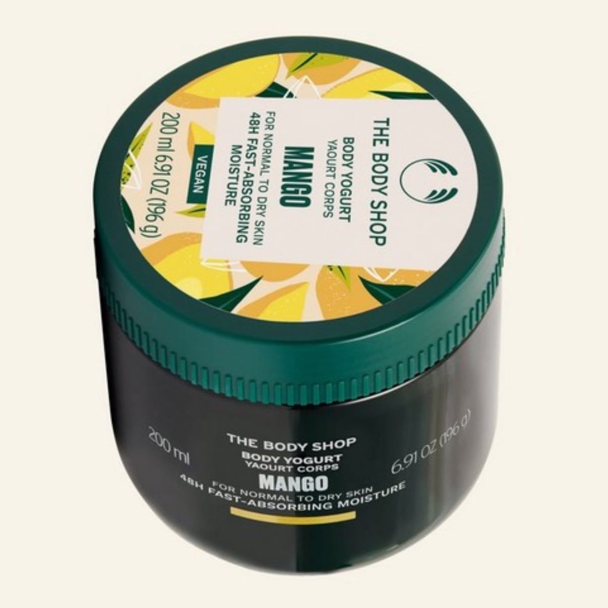 the body shop mango body yogurt - perfect consistency and smells just like mango