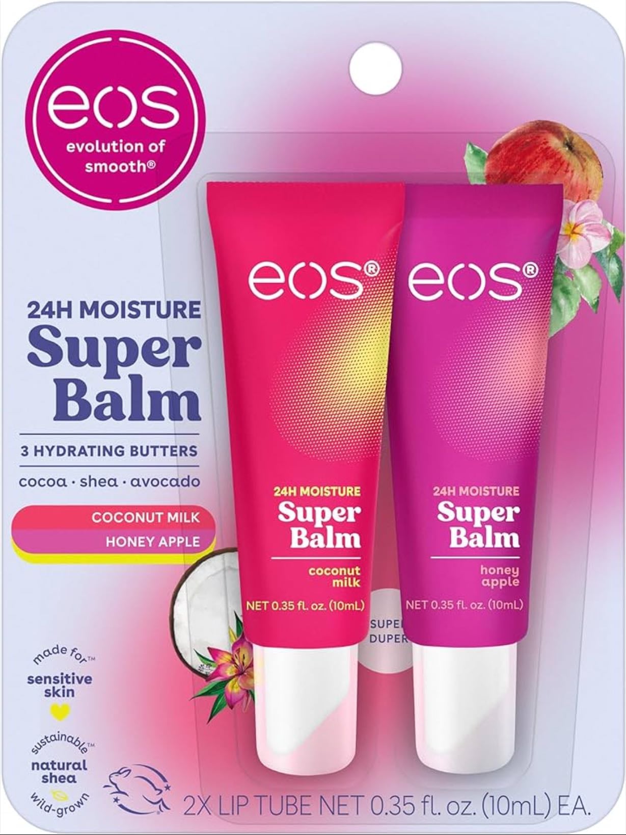 Eos 24H Moisture Super Balm- Coconut Milk & Honey Apple - $9.94