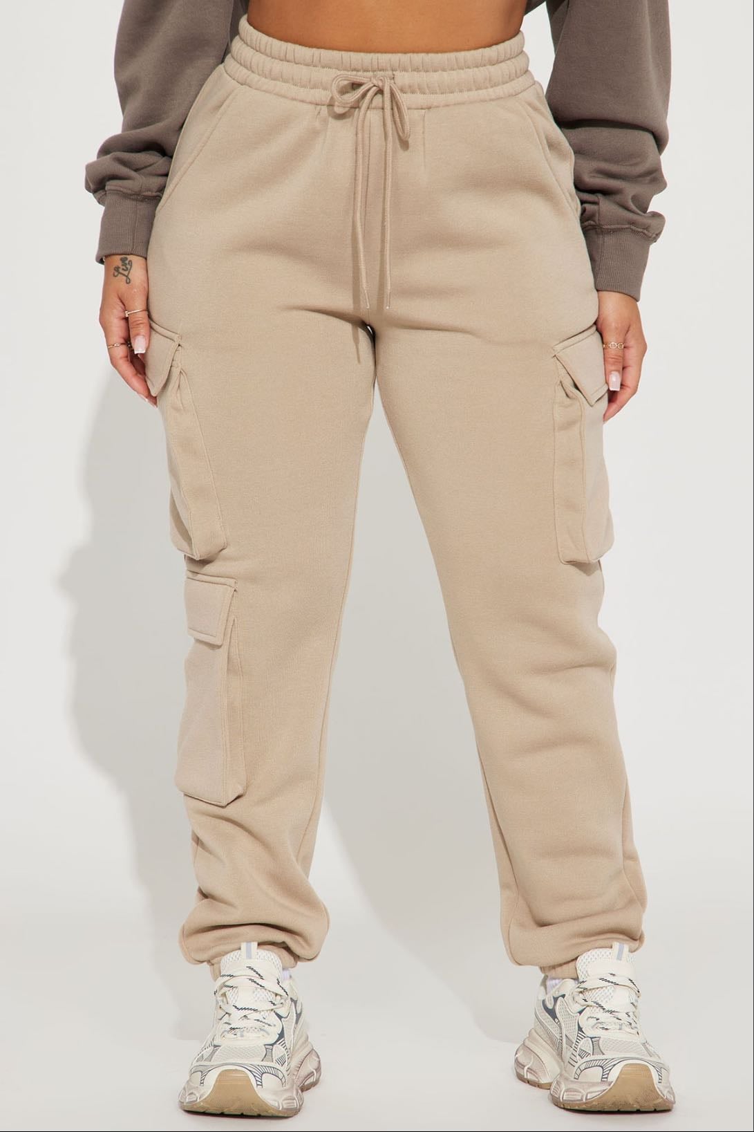 Hazel Cargo Lounge Jogger - Khaki