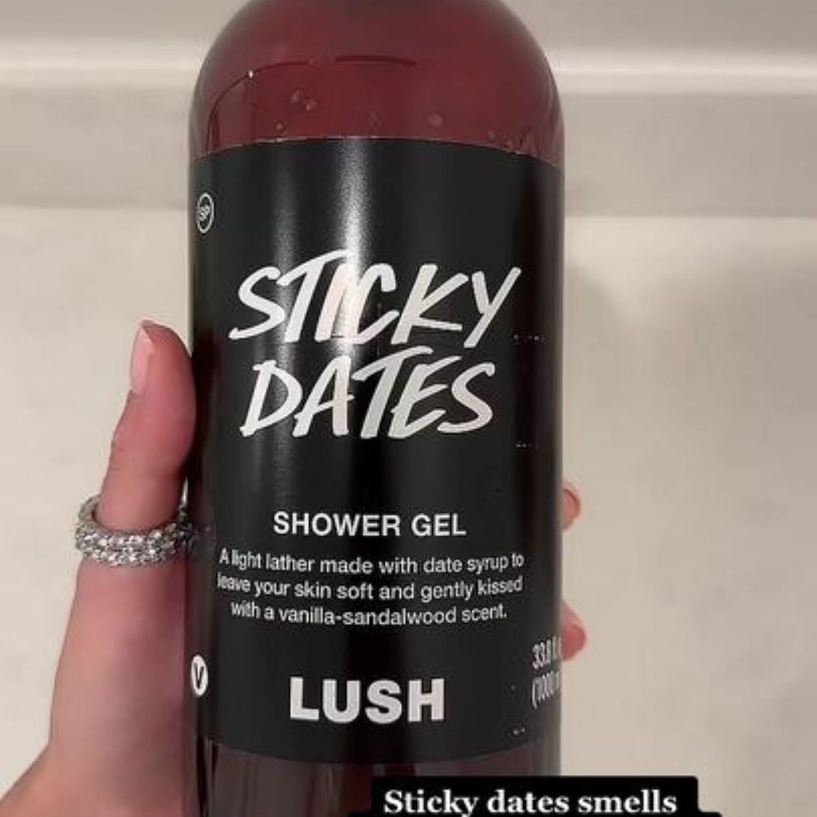 Lush sticky dates shower gel