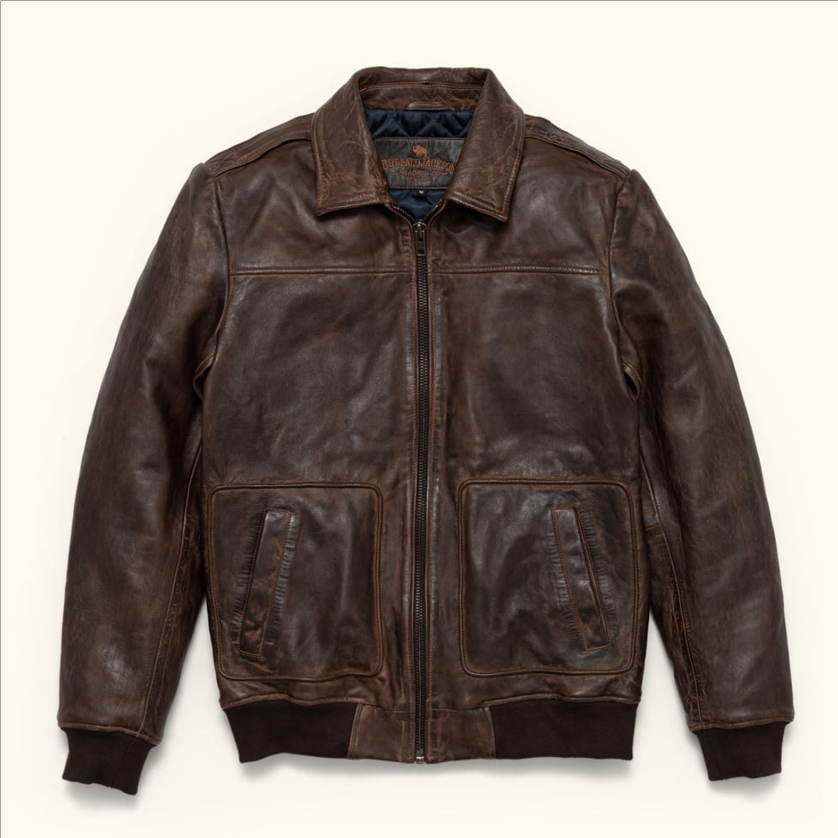 Leather Bomber Jacket