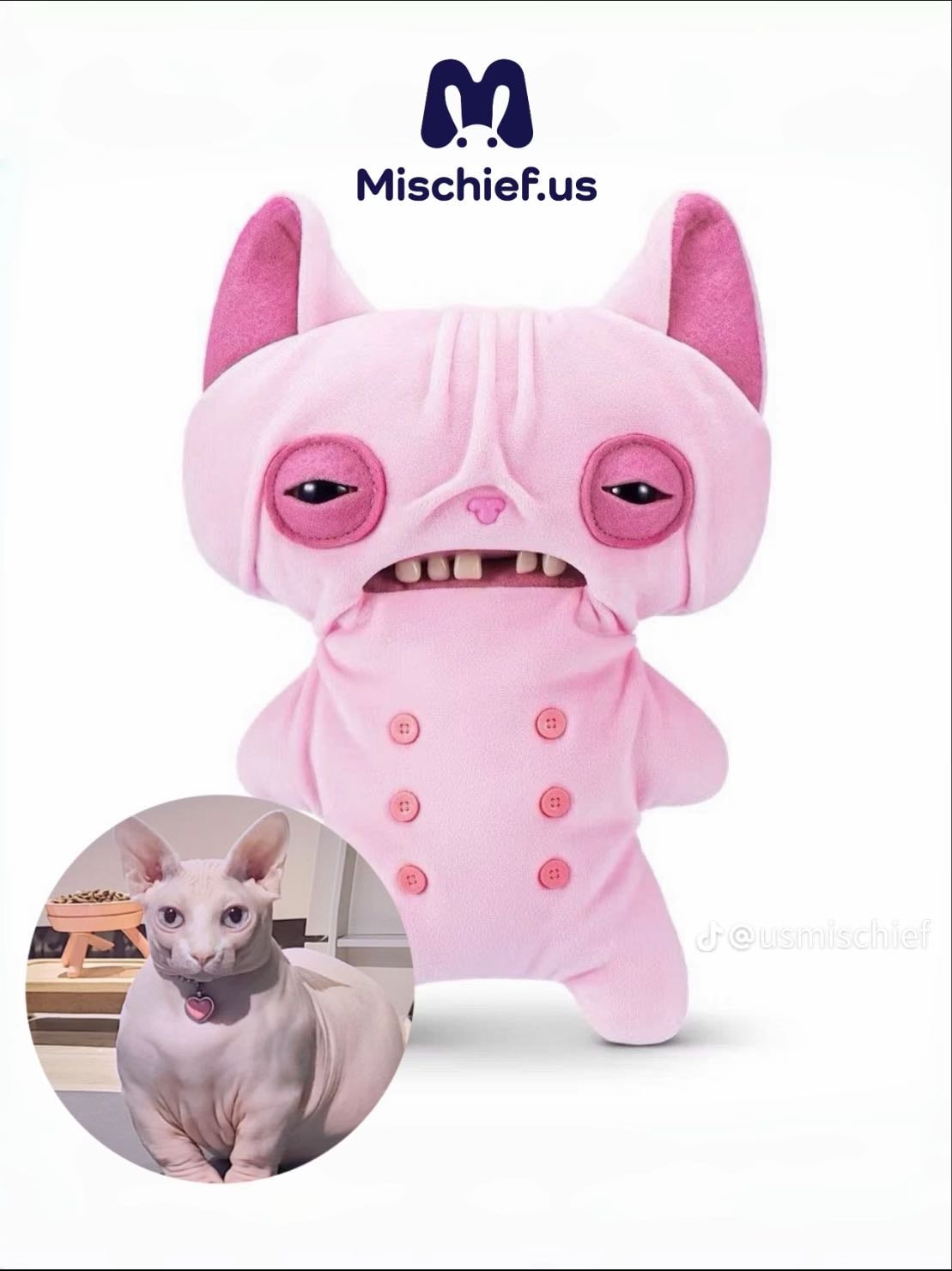 Pink cat fuggler - The big one or small one but I like the bigger one more..