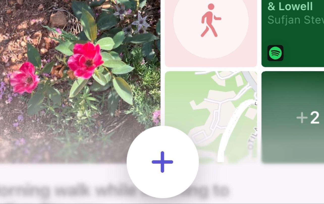 log entries in the journal app - document moments, add pictures, songs, locations, your thoughts. like a digital diary
