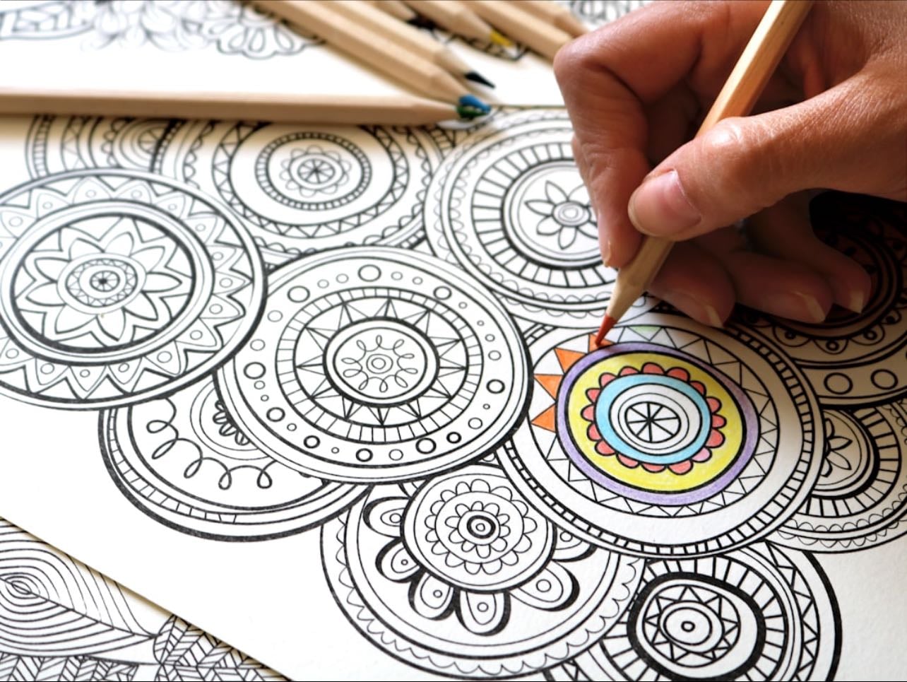 fill out a coloring page - U can try using unusual colors to add more tun and creativity