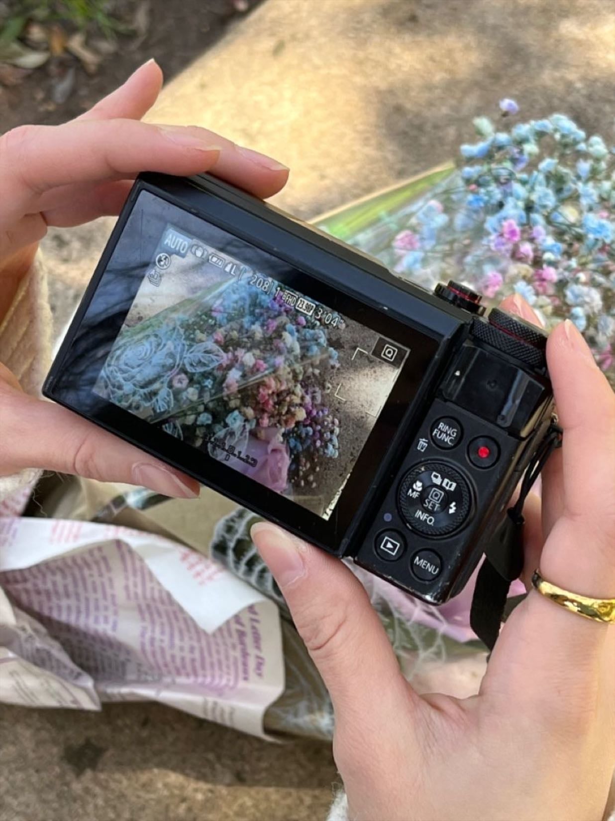 take pictures with the digital camera - you can then edit the photos and play with the settings