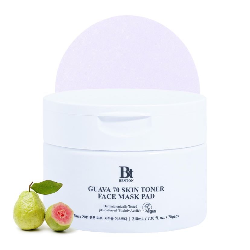 Benthon Toner Pads 70 Guava - Mi más reciente adquisición y oh qué maravilla de producto, son como unas “toallitas” con tónico híper hidratante que lo puedes usar como mascarilla. Problema? Son caros y solo los uso en ocasiones