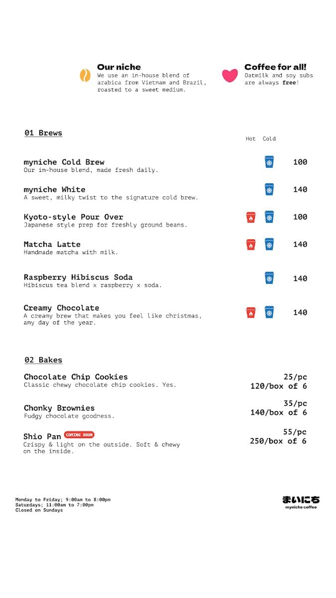 myniche coffee
