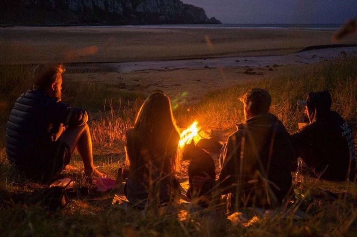 campfire nights - with toasted marshmallows
