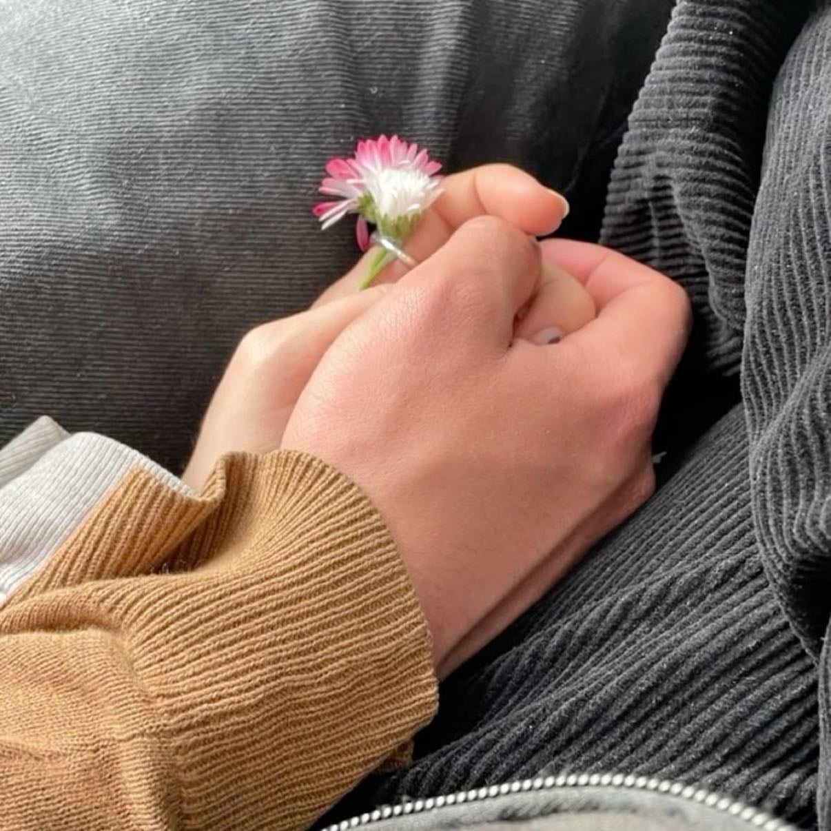 holding hands