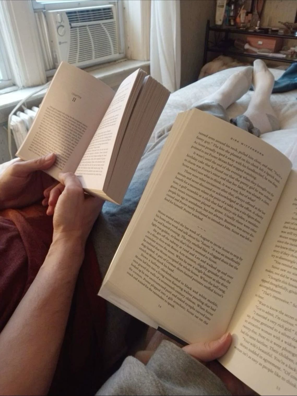 reading books together