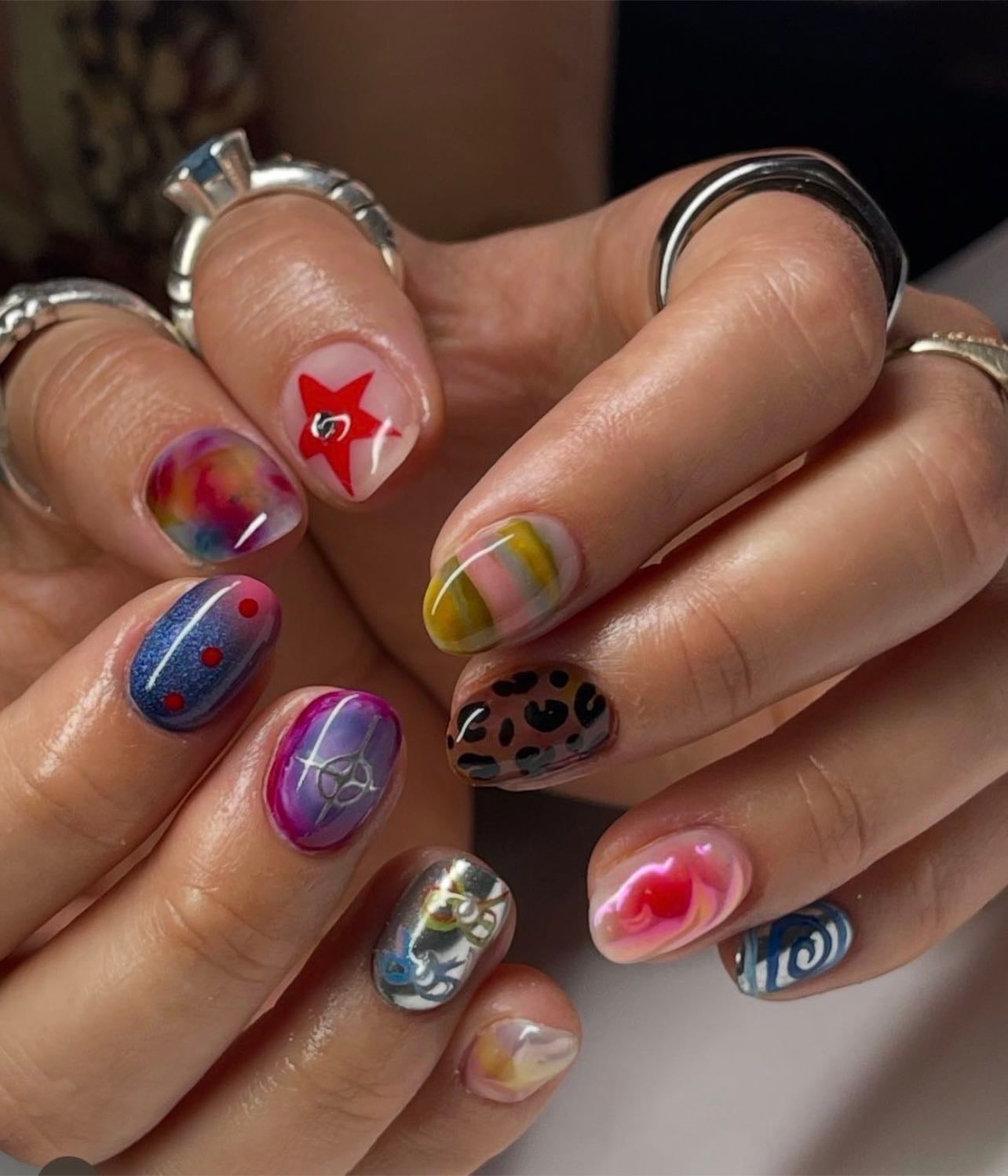 Paint your nails with unique designs