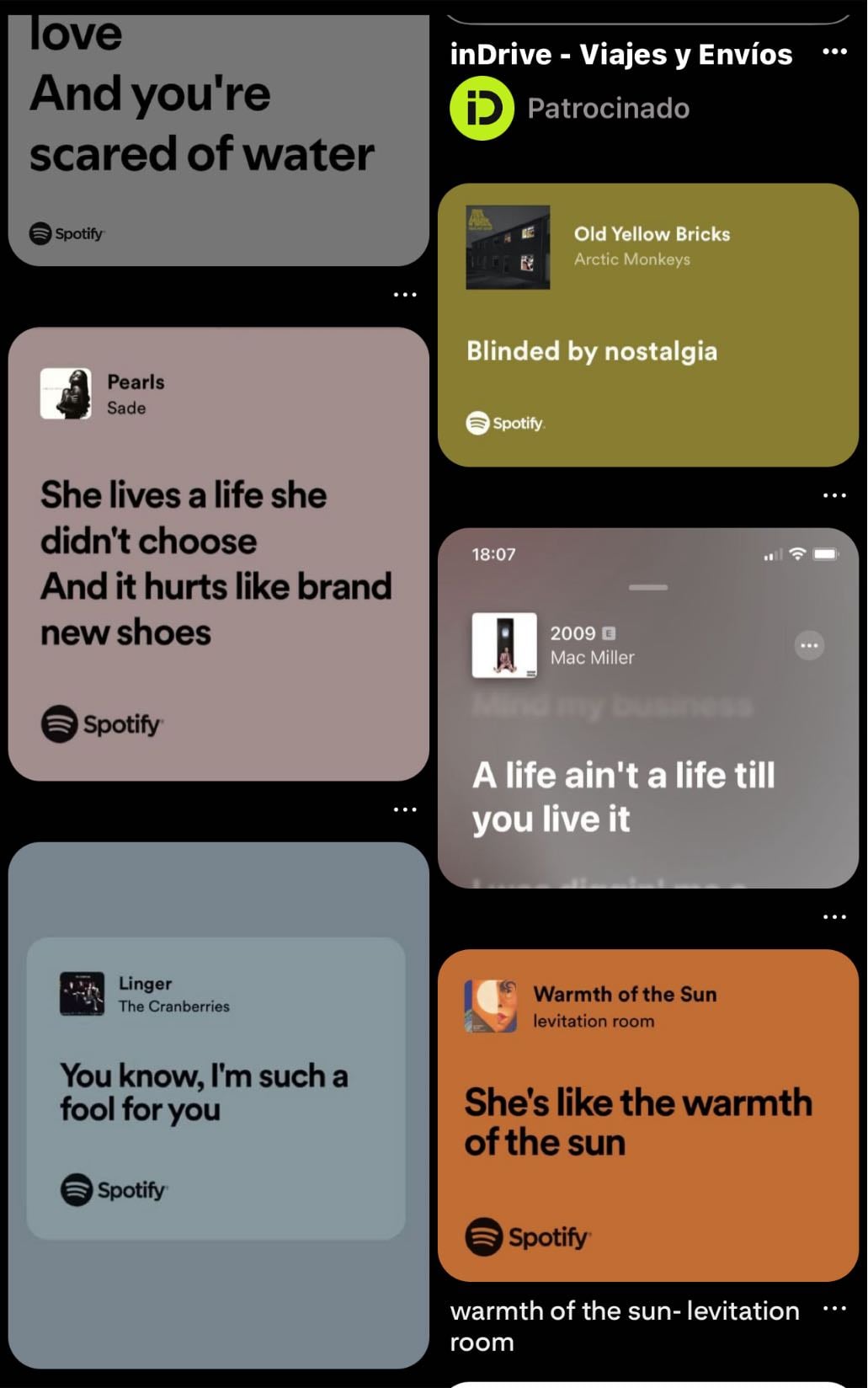 extract the best phrases from the most poetic songs