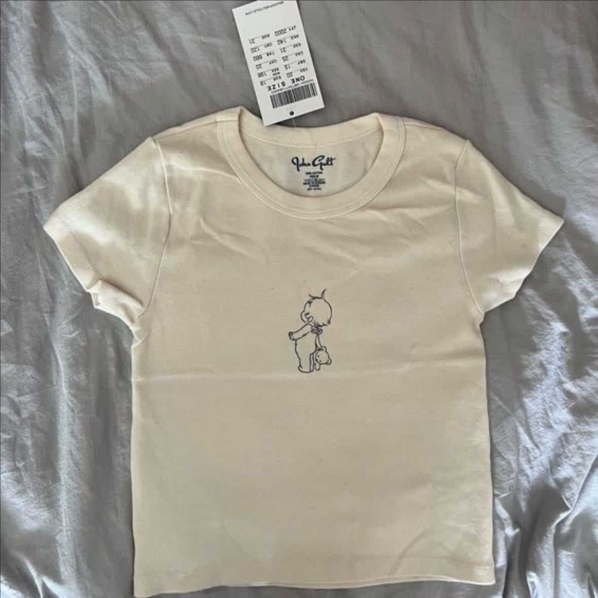 ashlyn top - beige/blue baby