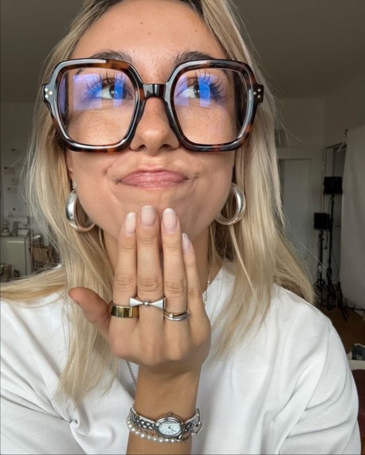 warby parker delphine glasses