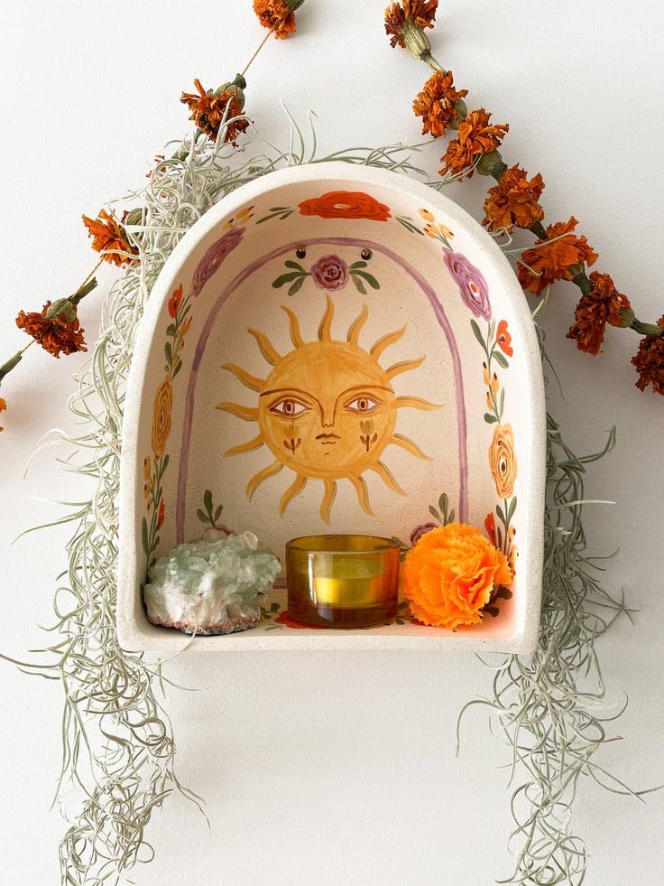 clay trinket shelf - Pinterest