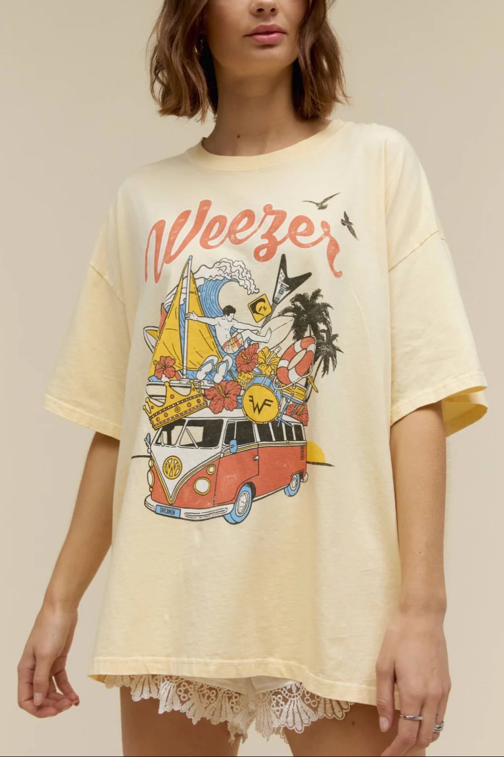 daydreamer weezer collage tee