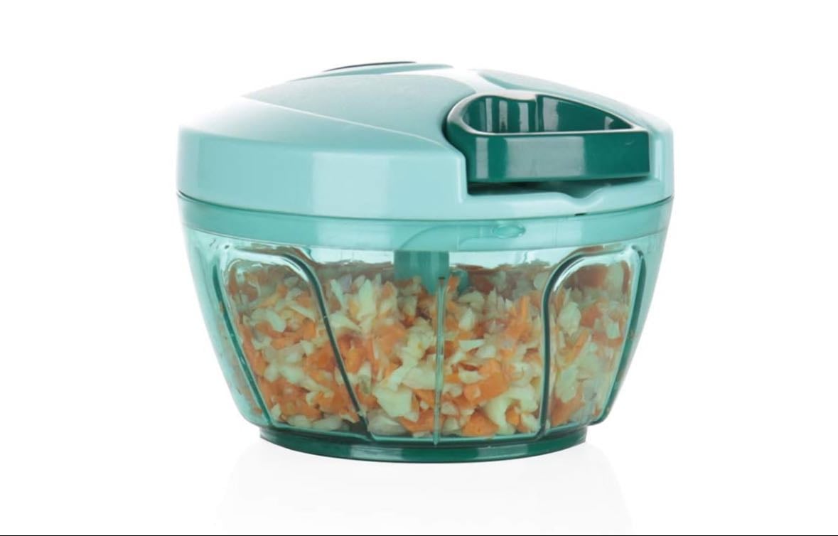 Manual Food Processor Vegetable Chopper, Portable Hand Pull String
