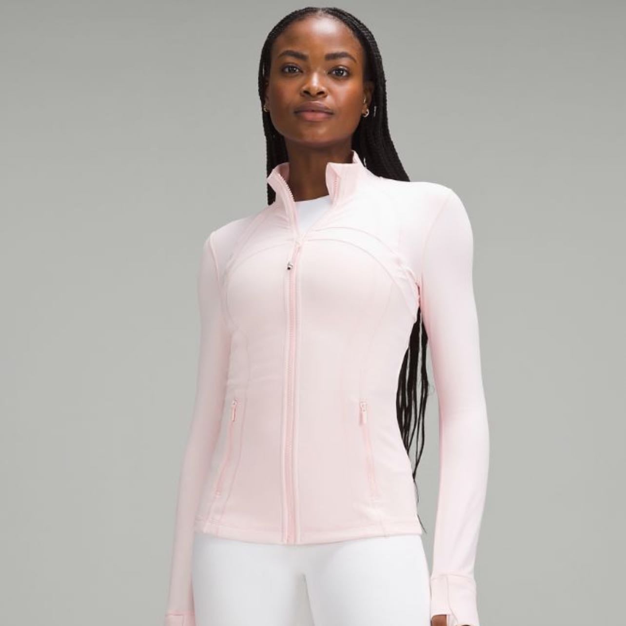 lululemon define jacket - burgundy, navy blue o pink