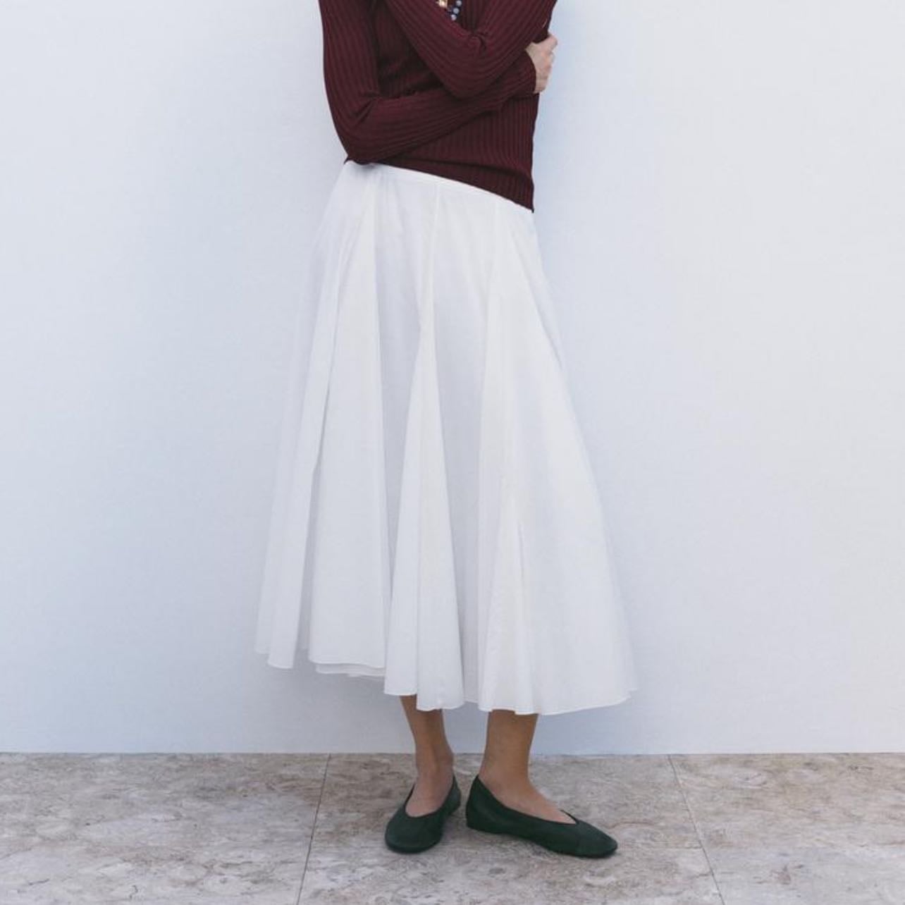 long white skirt