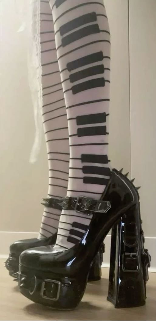 any piano themed clothing - the piano skirts, tights, shoes etc