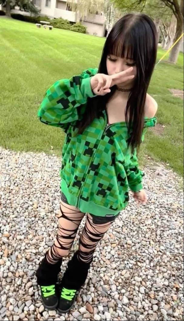 creeper theme clothes - perfectly childish and whimsical
