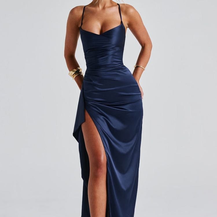 HELEN MAXI DRESS - NAVY - $112.00