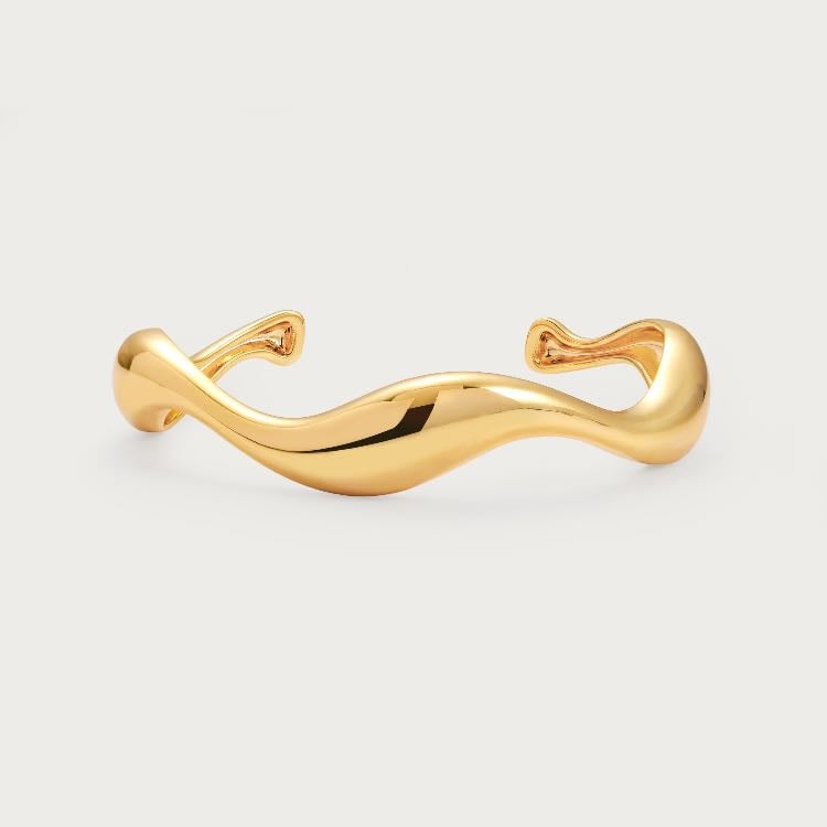 Chunky Wave Bangle - $33.00