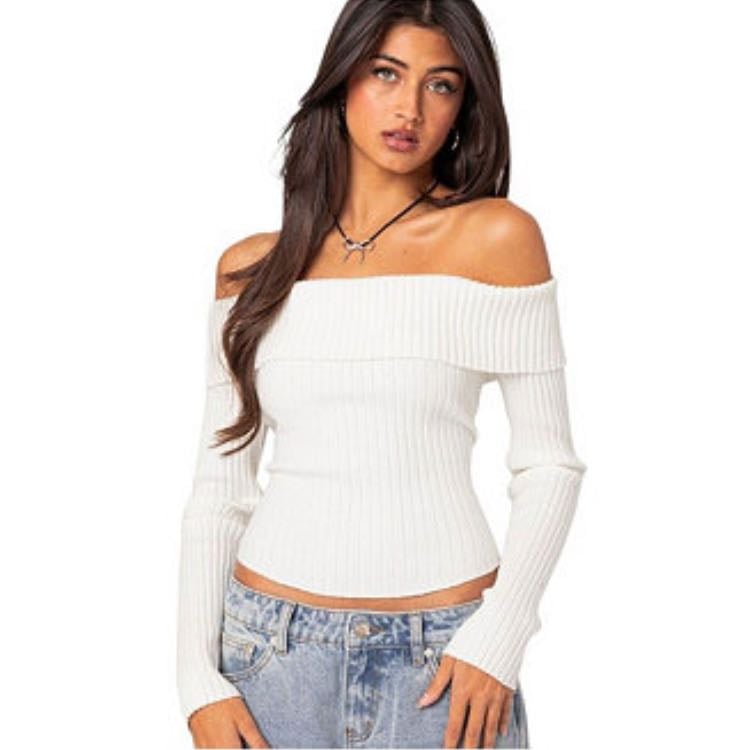 Lauren Knit Fold Over Top - $68.00