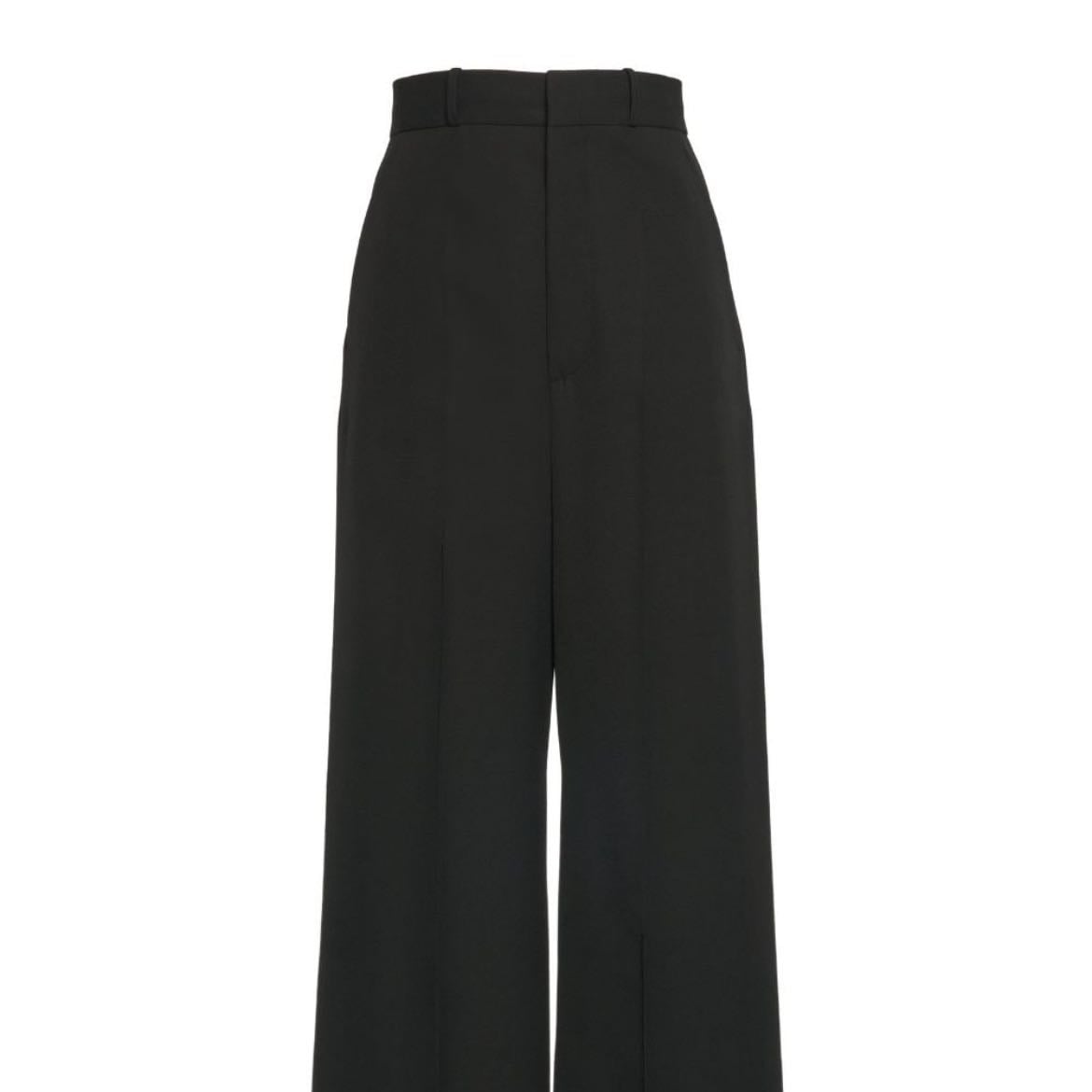 High-Rise Wool Wide-Leg Trousers