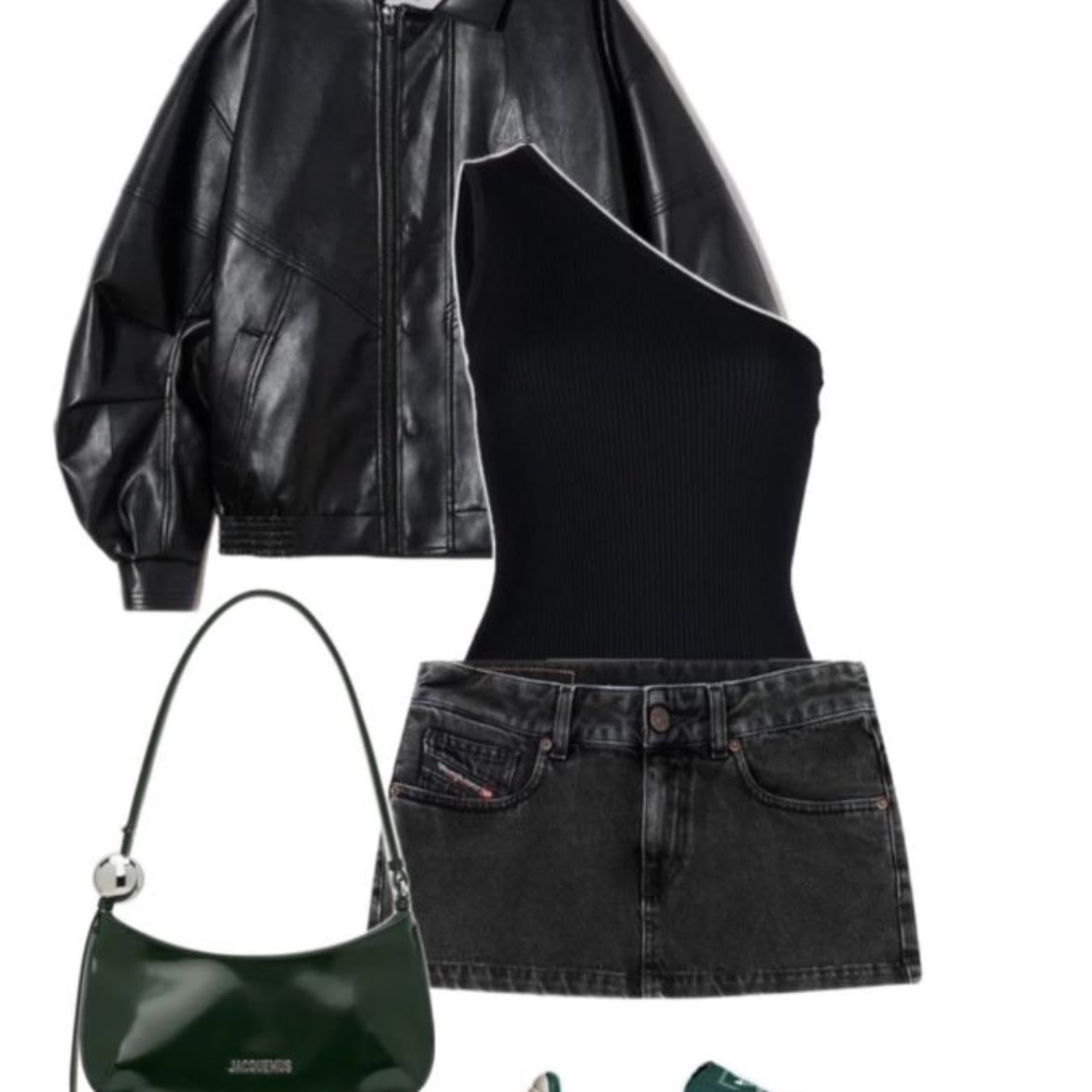 Green/black outfit