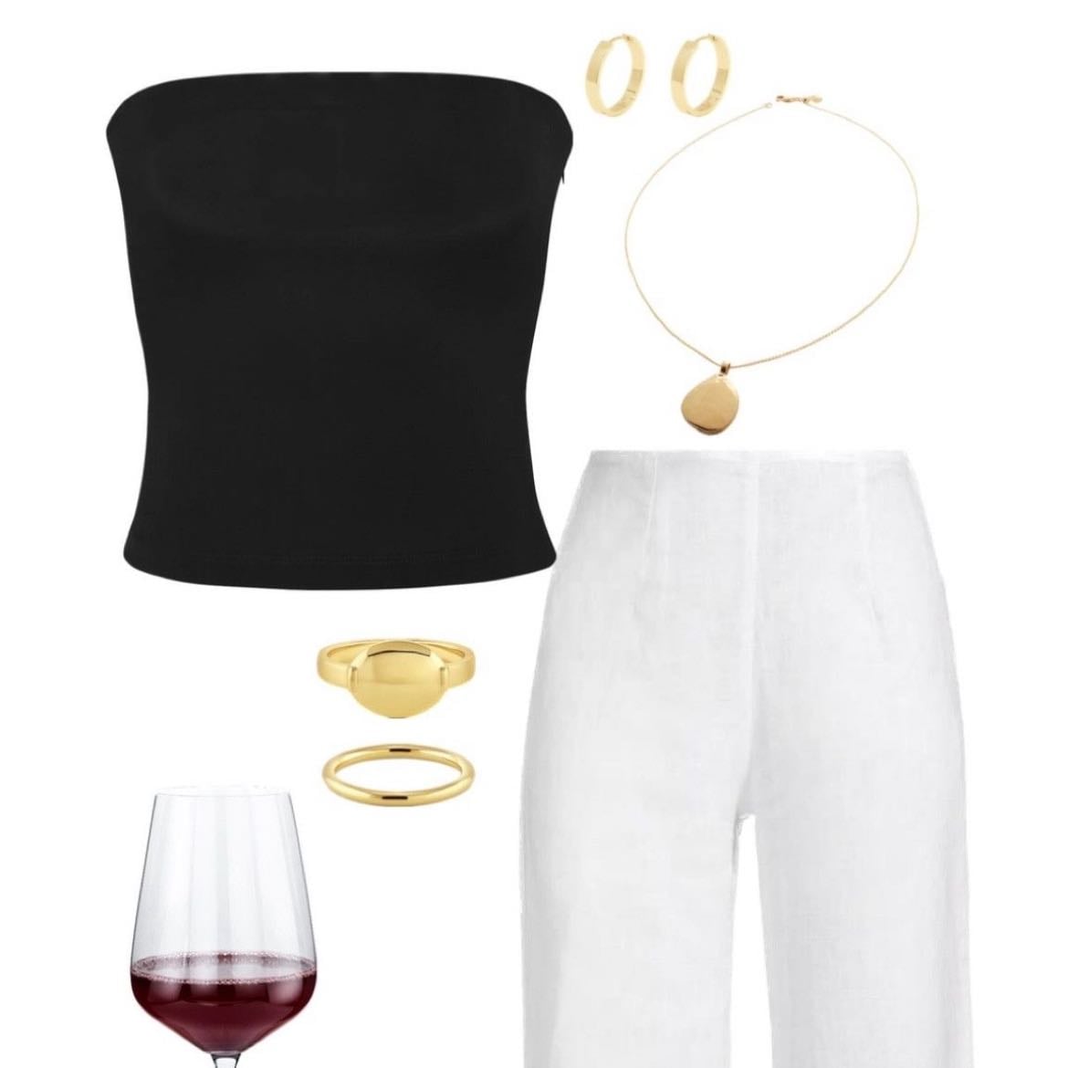 Black/white outfit