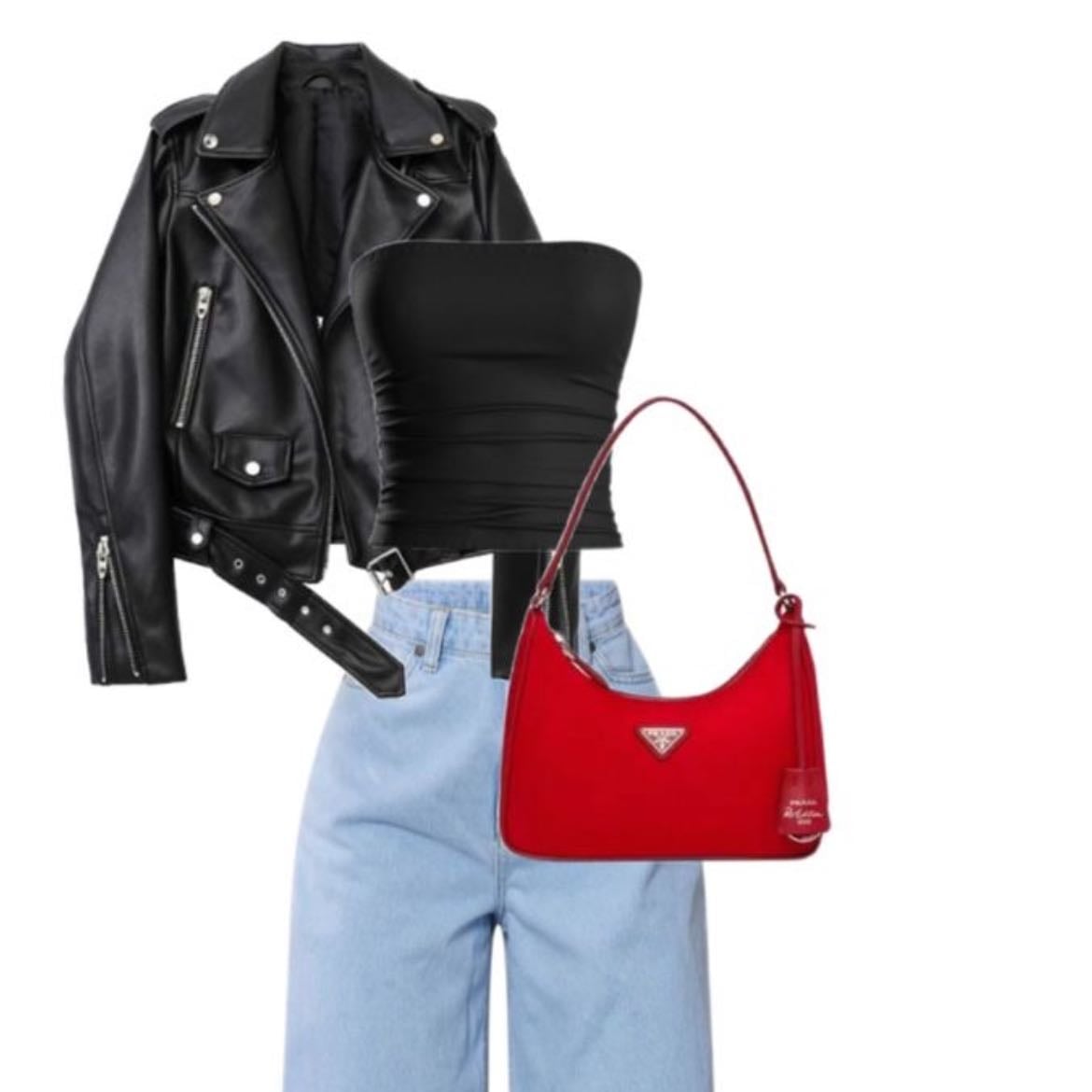 Black/red outfit