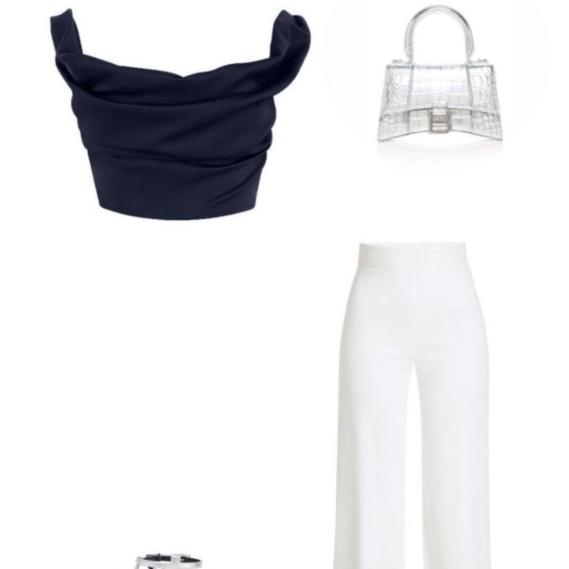 Navy Blue/white outfit