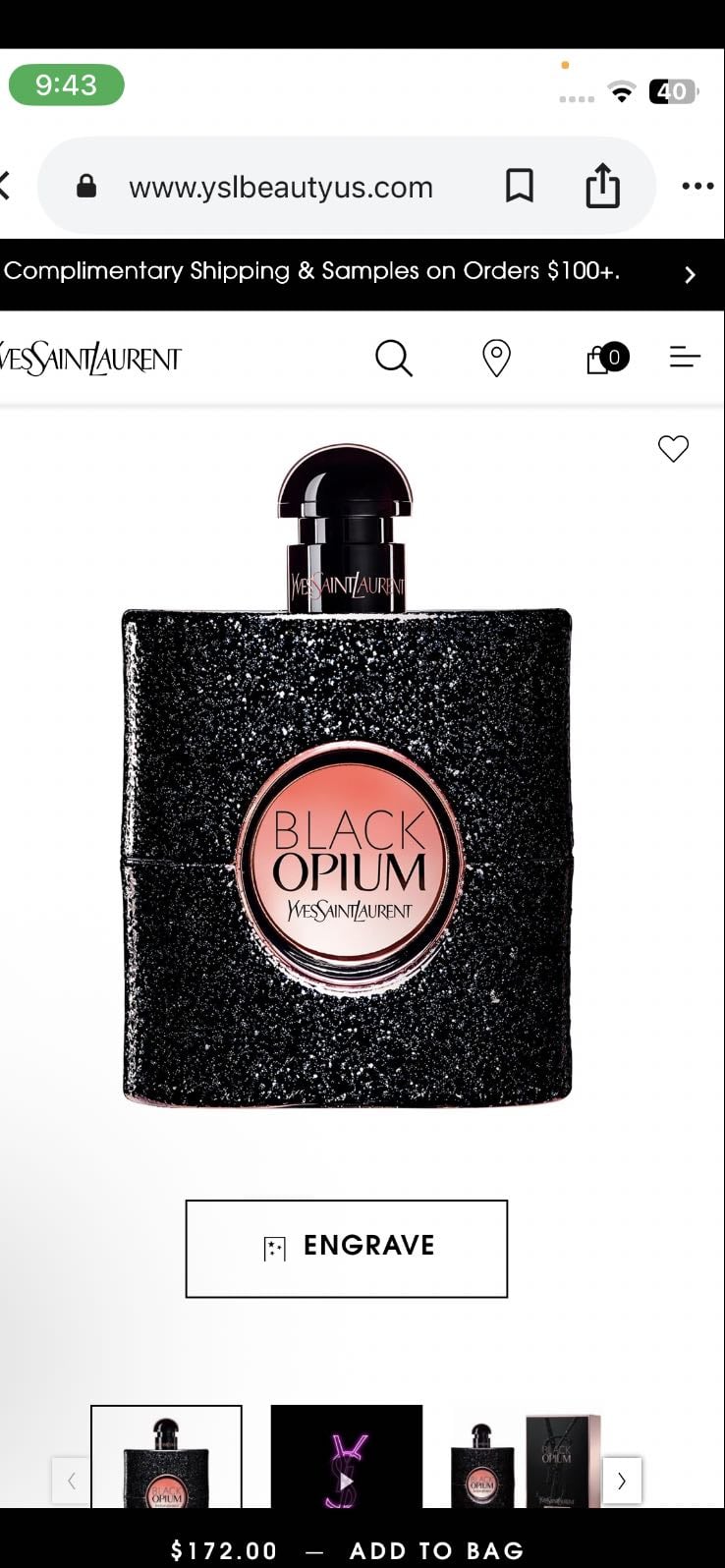 YSL black opium