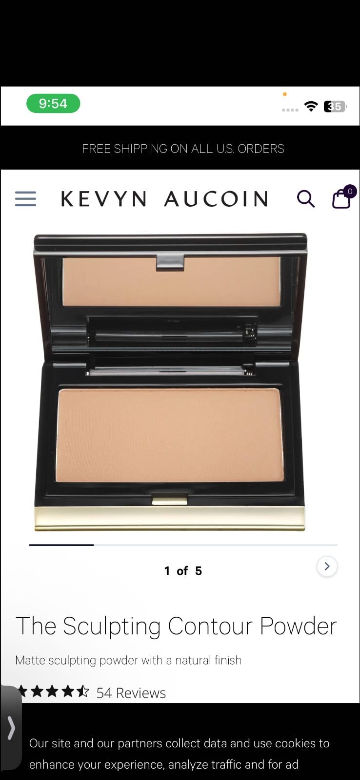 Kevin aquoin powdered contour in shade medium