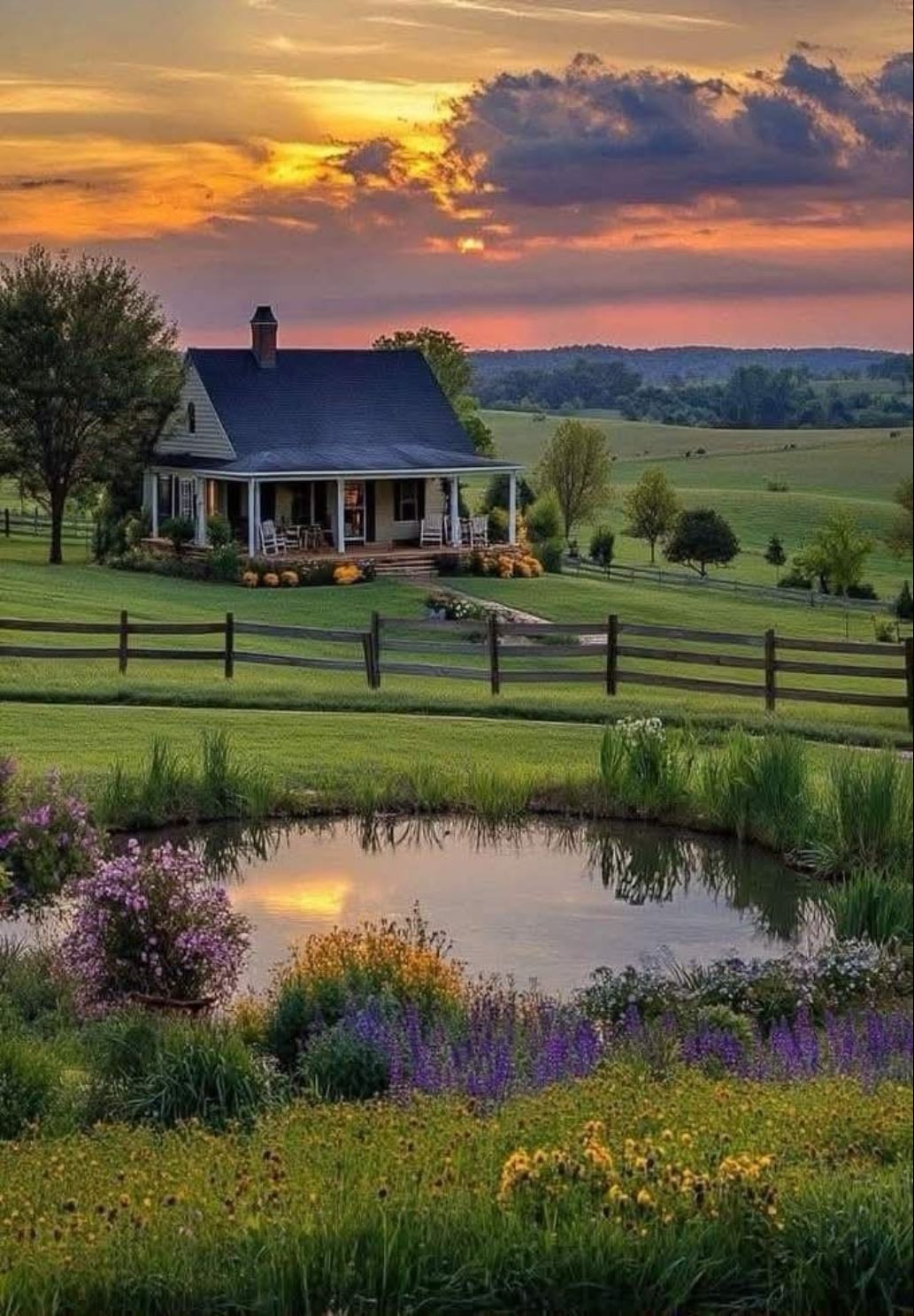 big open garden
