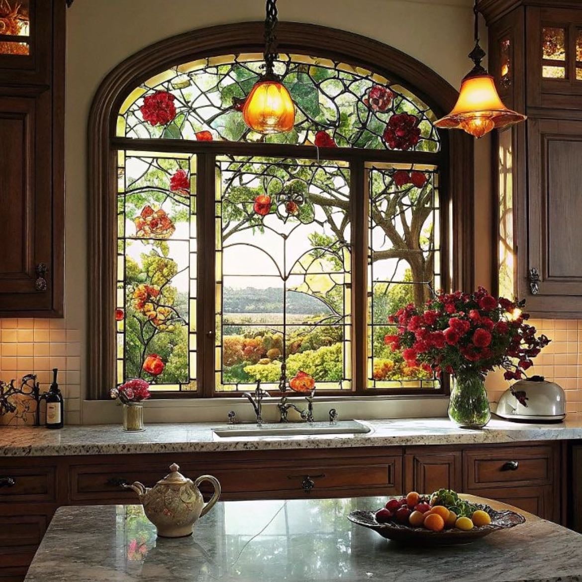 stained glass window